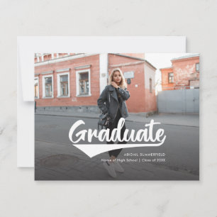 Moderner Minimalistischer Abschluss 2 Fotos Ankünd