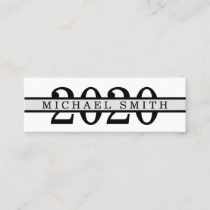 Moderner Minimalistischer Abschluss für die klassi Mini Visitenkarte