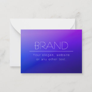 Moderner minimalistischer, bearbeitbarer Name Sc Mitteilungskarte