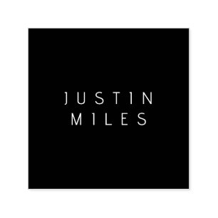 Moderner minimalistischer, bearbeitbarer Name   Sc Permastempel