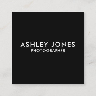 Moderner Minimalistischer Beruflicher QR-Code Quadratische Visitenkarte