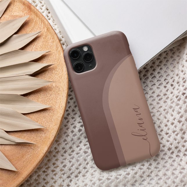 Moderner Minimalistischer Boho Arch Personalisiert Case-Mate iPhone Hülle (Von Creator hochgeladen)