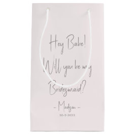 Moderner Minimalistischer Bridesmaid-Vorschlag Scr Kleine Geschenktüte