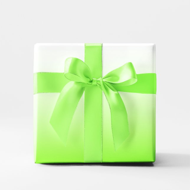 Moderner Minimalistischer Chartreuse zu White Ombr Geschenkpapier (Modern Minimalist Chartreuse to White Ombre Wrapping Paper)