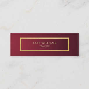 Moderner Minimalistischer Chic-violetter Mini Visitenkarte