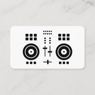 Moderner minimalistischer DJ  Visitenkarte