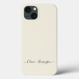 Moderner Minimalistischer Ecru Off Whisky Script I Case-Mate iPhone Hülle