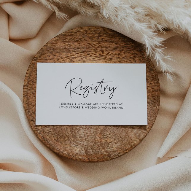 Moderner minimalistischer Ehekateller Begleitkarte (Von Creator hochgeladen)