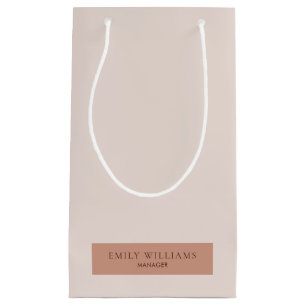 Moderner Minimalistischer einfacher Layouttyp warm Kleine Geschenktüte