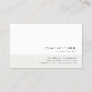 Moderner Minimalistischer eleganter Visitenkarte
