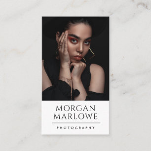 Moderner Minimalistischer Fotograf Visitenkarte