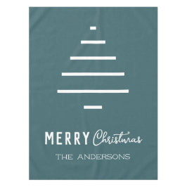 Moderner Minimalistischer froher Weihnachten Grüne Tischdecke