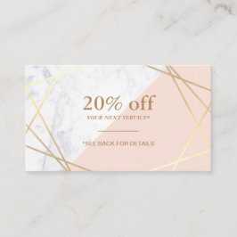 Moderner Minimalistischer geometrischer Visitenkarte