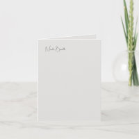 Moderner Minimalistischer Graukalligrafiename