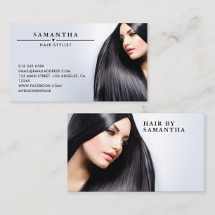 Moderner minimalistischer Hairstylist/Salon Visitenkarte