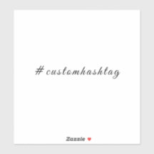 Moderner minimalistischer Hashtag-Social-Sticker