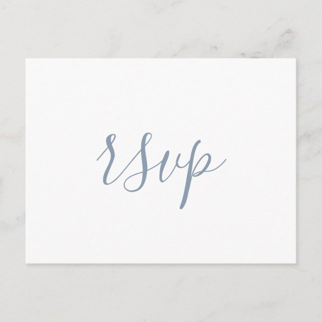 Moderner Minimalistischer Hochzeitsrap Postkarte (Vorderseite)