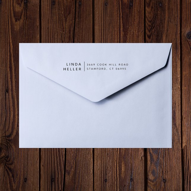 Moderner Minimalistischer Individuelle Name und Rü Gummistempel (Von Creator hochgeladen)