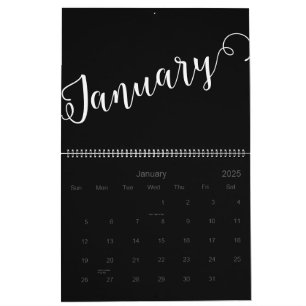 Moderner, Minimalistischer Kalender 2025