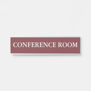 Moderner minimalistischer Konferenzraum Türschild