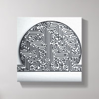 Moderner minimalistischer kreisförmiger Labyrinth