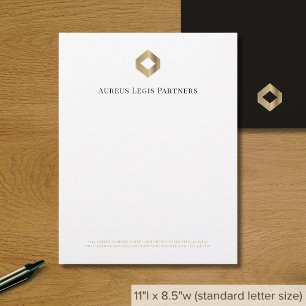 Moderner Minimalistischer Luxus Briefbogen