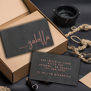 Moderner Minimalistischer Makeup-Künstlerskriptnam Visitenkarte