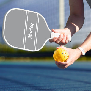 Moderner Minimalistischer Monogram Name Sports Pla Pickleball Schläger