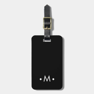 Moderner Minimalistischer Monogram World Traveller Gepäckanhänger