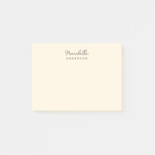 Moderner, Minimalistischer Monogramm-Name Post-it Klebezettel