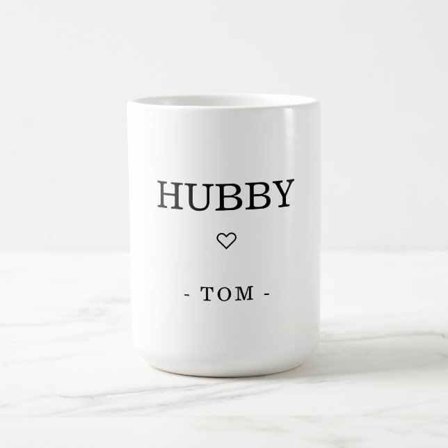 Moderner Minimalistischer Name Kaffeetasse (Mittel)