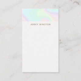 Moderner Minimalistischer Pastel Holograph Visitenkarte
