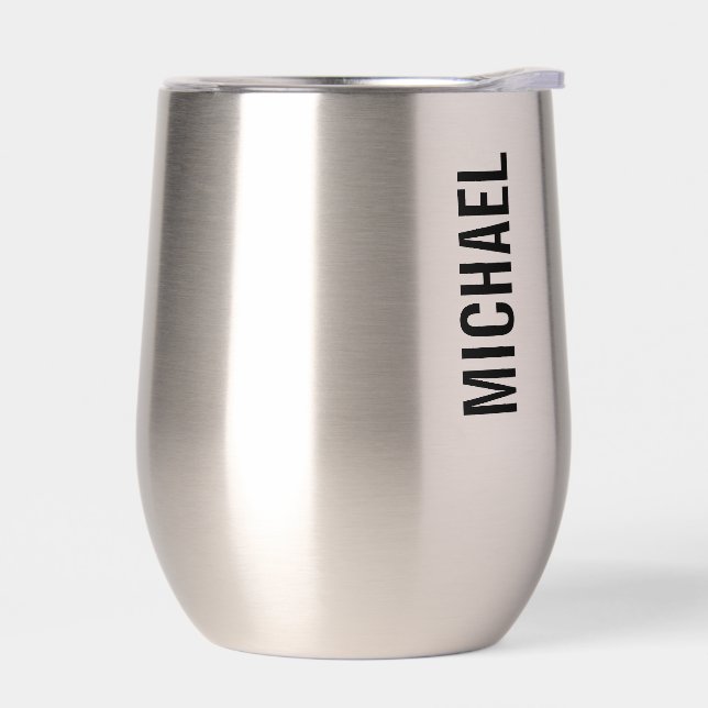 Moderner Minimalistischer Personalisierter Name (Links)
