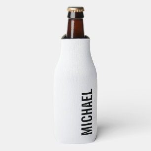Moderner Minimalistischer Personalisierter Name Flaschenkühler