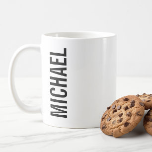 Moderner Minimalistischer Personalisierter Name Kaffeetasse