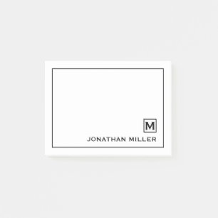 Moderner Minimalistischer Personalisierter Name Post-it Klebezettel