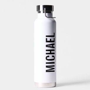 Moderner Minimalistischer Personalisierter Name Trinkflasche