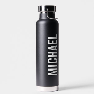 Moderner Minimalistischer Personalisierter Name Trinkflasche