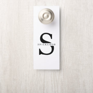 Moderner Minimalistischer Personalisierter Name Türanhänger