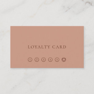 Moderner Minimalistischer Plantypo-warme Visitenkarte