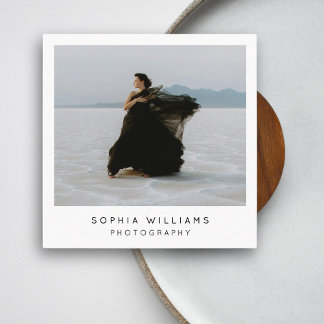 Moderner Minimalistischer QR-Code für Berufliches  Quadratische Visitenkarte