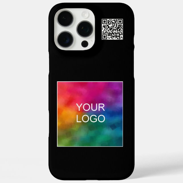 Moderner Minimalistischer QR-Code Hochladen des Lo Case-Mate iPhone Hülle (Rückseite)