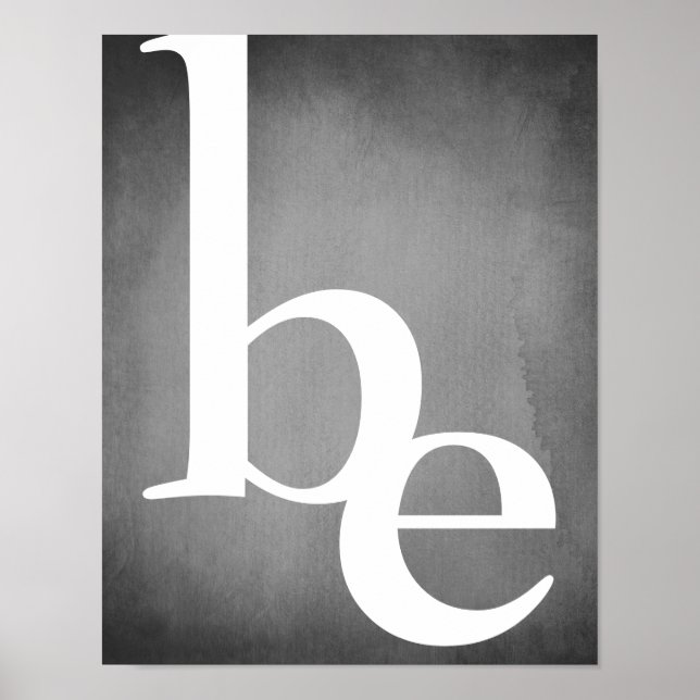 moderner minimalistischer, sauberer, grauer und we poster (Vorne)