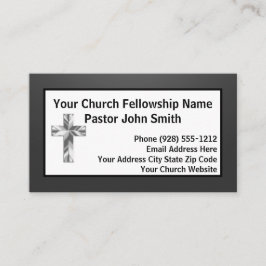 Moderner Minimalistischer schattiger Pastor der Sc Visitenkarte