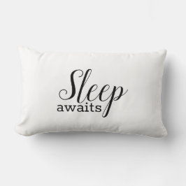 Moderner Minimalistischer Schlaf erwartet Geo Lendenkissen