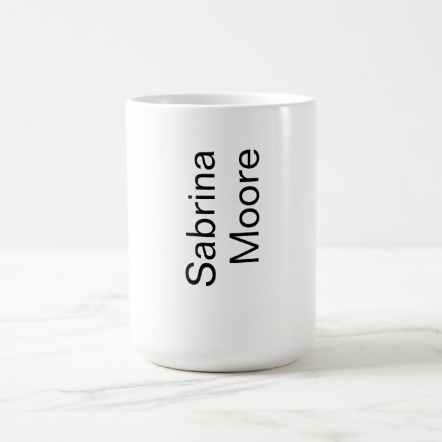 Moderner Minimalistischer Schlichter Beruflicher N Kaffeetasse (Mittel)