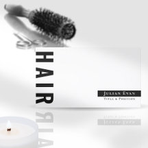 Moderner Minimalistischer Schwarz-Weiß-Friseur