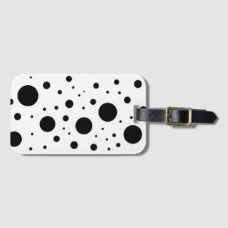 Moderner Minimalistischer Schwarz-weißer Abstrakte Gepäckanhänger