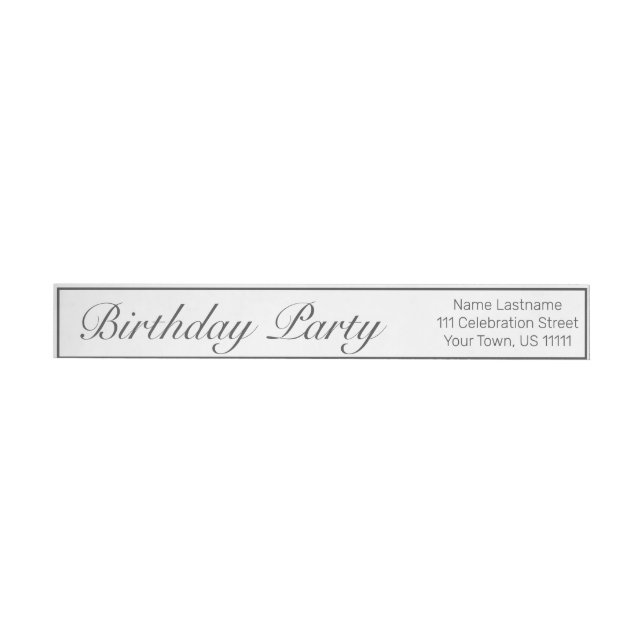 Moderner Minimalistischer Schwarzer Geburtstag (Person)