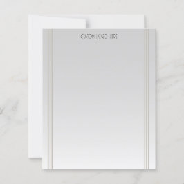 Moderner Minimalistischer Streifen Grau glänzend